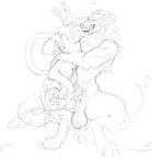 69_position animal_genitalia animal_penis anthro anthro_on_anthro arm_tuft balls big_penis big_tail bodily_fluids breasts butt butt_grab canine_genitalia canine_penis chest_tuft claws crouching duo ears_back ejaculation ejaculation_from_handjob eyes_closed facial_piercing fangs female fluffy fluffy_tail genitals grin hand_on_butt heavy_balls hug knot knotted_penis licking licking_lips licking_own_lips lifted lifting lifting_another lifting_partner lip_piercing male male/female markings masturbation midair motion_lines nude oral orgasm orgasm_face pawpads paws penis piercing pivoted_ears saggy_balls sex sheath shoulder_tuft size_difference smile spread_legs spreading sweat sweatdrop tail teeth tongue tongue_out tuft upside_down whisker_markings whisker_spots whiskers doomchik mythology balbes_(yabalbes) doomcheg_(doomchik) calico_cat canid canine domestic_cat felid feline felis mammal mythological_canine mythological_creature werecanid werecanine werecreature werewolf guide_lines hi_res monochrome sketch