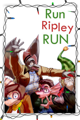 5_fingers anthro blue_eyes bone_frill brown_body brown_hair brown_scales christmas_decorations christmas_lights clothing collared_shirt dress_shirt eyewear female fingers frill_(anatomy) glasses group hair head_crest head_frill jacket male mature_anthro mature_male multicolored_body multicolored_scales open_mouth pink_body pink_scales poster rectangular_glasses red_body red_eyes red_scales scales shirt short_hair snout tan_body tan_scales topwear two_tone_body two_tone_scales wings yellow_eyes chervyarts cavemanon_studios i_wani_hug_that_gator snoot_game coach_solly principal_scaler randy_payne ripley_(snoot_game) dilophosaurid dilophosaurus dinosaur haplorhine mammal monkey oviraptor oviraptorid oviraptorosaur prehistoric_species primate pterosaur reptile saurischian scalie simian_(species) theropod 2025 digital_drawing_(artwork) digital_media_(artwork) hi_res