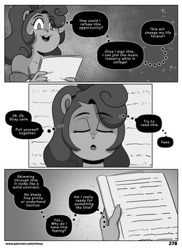 anthro clothed clothing dialogue eyebrows eyelashes eyes_closed female fingers front_view hair open_mouth pupils simple_background smile solo text three-quarter_view nimzy noms_(nimzy) cricetid hamster mammal rodent comic english_text hi_res url