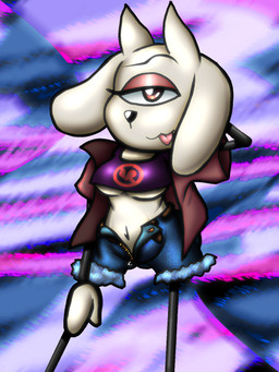1_eye abstract_background anthro bottomwear breasts brown_eyes clothing crop_top denim denim_bottomwear denim_clothing denim_shorts do_not_enter_sign eyebrows eyeshadow female floppy_ears heart_sign heart_symbol makeup midriff navel open_jacket_vest pink_eyeshadow pose shirt shorts solo stick_figure stick_limbs topwear under_boob unibrow unusual_anatomy unusual_limb unzipped_shorts spdy4 pearlsy canid canine canis cyclops domestic_cat domestic_dog doodle_(species) felid feline felis mammal 3:4 digital_media_(artwork) hi_res pinup shaded