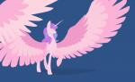 2016 big_wings equid equine feathered_wings feathers female feral flurry_heart_(mlp) friendship_is_magic graypaint hasbro hi_res horn hyper_wings mammal my_little_pony mythological_creature mythological_equine mythology simple_background solo winged_unicorn wings