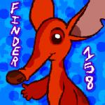 4_fingers back_markings blue_background brown_nose fingers looking_at_viewer markings notched_ear red_body simple_background solo miriamthebat disney lilo_and_stitch finder_(lilo_and_stitch) alien experiment_(lilo_and_stitch) 1:1 2007 character_name digital_drawing_(artwork) digital_media_(artwork) low_res thumbnail