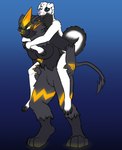 anthro bite carrying_another duo ear_bite female female/female piggyback razial scrap_(razial) temple_dog warmind nintendo pokemon titan_(destiny) zeta zeta_(zeraora) canid canine canis domestic_dog generation_7_pokemon legendary_pokemon mammal pokemon_(species) zeraora hi_res