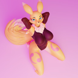 anthro armwear bedroom_eyes big_breasts breasts clothing double_tomoe elbow_gloves female gloves handwear huge_breasts leotard looking_at_viewer narrowed_eyes pawpads seductive solo tomoe_(symbol) yourdigimonfan mayosplash_(modeler) bandai_namco digimon digi_(yourdigimongirl) canid digimon_(species) mammal renamon 1:1 3d_(artwork) blender_(artwork) digital_media_(artwork) hi_res