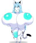 :3 balls big_balls big_breasts big_penis blue_blush blue_hair blue_nipples blush breasts dipstick_ears dipstick_tail ear_markings eyewear fur genitals glans gynomorph hair huge_balls huge_breasts huge_penis hyper hyper_balls hyper_breasts hyper_genitalia hyper_nipples hyper_penis intersex markings multicolored_ears multicolored_tail multipatterned_tail nipple_dip nipples nude penis presenting simple_background solo standing tail tail_markings thick_thighs transparent_background white_body white_breasts white_fur youtuber lysergide the_corbin_family nicole_corbin felid mammal alpha_channel animated digital_media_(artwork) low_res pixel_(artwork) pixel_animation short_playtime