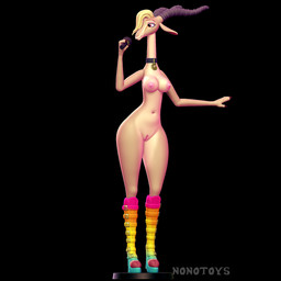 3d_print anthro boots breasts clothing electronics female footwear genitals horn jewelry looking_straight microphone mostly_nude necklace nipples nude pose rgb shoes simple_background singing smile solo stage vulva nonotoys disney zootopia gazelle_(zootopia) antelope bovid gazelle mammal 1:1 3d_(artwork) digital_media_(artwork) hi_res pinup