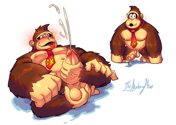 accessory ahegao anthro autofootjob ball_fondling balls big_hands big_muscles big_pecs blissful blush bodily_fluids cum cumshot dripping ejaculation erection feet fondling foot_fetish foot_on_balls foot_play foreskin fully_retracted_foreskin genital_fluids genitals glans hand_feet humanoid_genitalia humanoid_penis leaking_precum looking_pleasured lying male masturbation muscular navel necktie nipples on_back orgasm partially_retracted_foreskin pecs penile penile_masturbation penis precum precum_drip prehensile_feet retracted_foreskin solo throbbing toes tongue tongue_out vein veiny_penis themonkeyabe donkey_kong_(series) nintendo donkey_kong_(character) ape gorilla haplorhine mammal monkey primate absurd_res hi_res
