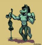 2015 5_fingers anthro broom cleaning_tool clothed clothing digital_media_(artwork) equid equine feather_duster fingers flyingram hair hi_res holding_object horse male mammal mane muscular muscular_anthro muscular_male short_hair simple_background sketch smile solo standing sweeping toony topless