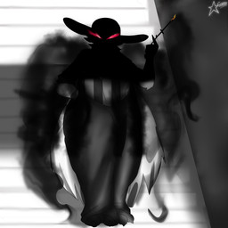 anthro cigarette cigarette_smoke elemental_manipulation female glowing glowing_eyes mafia smoke smoke_manipulation solo cosmosarts hellaverse helluva_boss flamma_indivia_(cosmosarts) accipitriform avian bird goetia secretary_bird 1:1 absurd_res greyscale hi_res monochrome