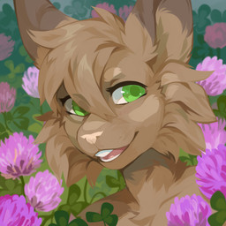 allium_(flower) ambiguous_gender anthro brown_body brown_ears brown_fur brown_hair detailed_background flower front_view fur glistening glistening_eyes green_eyes green_pupils hair nude nude_ambiguous nude_anthro open_mouth open_smile outside plant pupils purple_flower red_tongue short_hair smile solo tongue unsigned corzh77 species_request 1:1 absurd_res bust_portrait detailed hi_res icon portrait