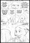 anthro buckteeth clothed clothing dialogue duo female male male/female open_mouth romantic romantic_couple shirt speech_bubble teeth text topwear borba disney zootopia judy_hopps nick_wilde canid canine fox lagomorph leporid mammal rabbit red_fox true_fox 2019 black_and_white comic english_text monochrome sketch