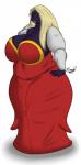 big_breasts blonde_hair breasts cleavage clothed clothing dress female hair huge_breasts lips looking_at_viewer not_furry overweight overweight_female overweight_humanoid simple_background solo white_background wide_hips bbwpokedex eddy_okapi nintendo pokemon generation_1_pokemon humanoid jynx pokemon_(species)