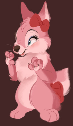4_fingers accessory anthro bow_ribbon buckteeth chest_tuft fingers fur furgonomics hair_accessory hair_bow hair_ribbon open_mouth open_smile pink_body pink_fur ribbons scut_tail semi-anthro short_tail smile solo standing tail tail_accessory tail_bow tail_ribbon teeth tuft whiskers conditional_dnp tohupo primrose_(tohupo) lagomorph leporid mammal rabbit 2021 digital_media_(artwork) hi_res