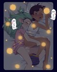 ahegao amber_eyes balls barefoot bed bird's-eye_view blush blush_lines bodily_fluids bottomless bottomless_gynomorph bottomless_humanoid bottomless_intersex bottomwear bottomwear_down breasts brown_hair canon_couple clothed clothing cum dark_body dark_skin drooling duo emanata exclamation_point feet female female_human female_on_humanoid female_penetrated from_behind_position furniture genital_fluids genitals green_hair gynomorph gynomorph/female gynomorph_humanoid gynomorph_on_human gynomorph_penetrating gynomorph_penetrating_female gynomorph_penetrating_human hair heart_symbol high-angle_view human_on_humanoid human_penetrated humanoid_penetrating humanoid_penetrating_female humanoid_penetrating_human humanoid_pointy_ears intersex intersex/female intersex_humanoid intersex_on_human intersex_penetrating intersex_penetrating_female intersex_penetrating_human interspecies leg_grab light_body light_skin long_hair looking_back looking_pleasured lying lying_on_bed moan not_furry on_bed on_side one_eye_closed open_mouth pale_skin partially_clothed penetration penile penile_penetration penis penis_in_vagina pink_clothing pink_shirt pink_topwear pointy_ears purple_bottomwear purple_clothing purple_shorts round_ears saliva sex sex_on_bed shirt short_hair shorts shorts_down side_view sleepwear slim_female slim_gynomorph slim_human slim_humanoid slim_intersex small_breasts speech_bubble tan_body tan_skin tears text thigh_grab topwear vaginal vaginal_penetration vocalization white_clothing white_shirt white_topwear gm92 disney the_owl_house amity_blight luz_noceda human humanoid mammal witch_(the_owl_house) hi_res