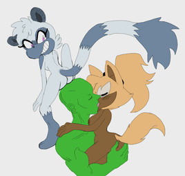 anthro blush breasts butt facesitting female female_anthro group kissing male nipples nude sitting_on_another trio fuckwolfamy idw_publishing sega sonic_the_hedgehog_(comics) sonic_the_hedgehog_(idw) sonic_the_hedgehog_(series) anon tangle_the_lemur whisper_the_wolf canid canine canis human lemur mammal primate ring-tailed_lemur strepsirrhine wolf