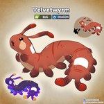 ambiguous_gender antennae_(anatomy) brown_body countershade_torso countershading feral open_mouth solo text haychel fakemon velvet_worm 1:1 2023 hi_res