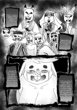 accessory ainu_clothing angry anthro big_breasts big_ears breasts buckteeth burning clothing collarbone eyebrows feet female fire flashback floppy_ears fur hair headband nude nude_anthro nude_female predator/prey simple_background teeth text tools white_background white_body white_fur white_hair yelling efradraws northwind_(efradraws) isepo_(efradraws) lagomorph leporid mammal rabbit absurd_res black_and_white comic digital_media_(artwork) english_text halftone hi_res monochrome daughter_(lore) parent_(lore) parent_and_child_(lore) parent_and_daughter_(lore)