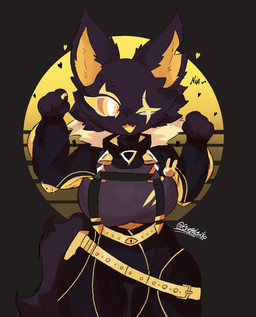 alternate_color anthro big_breasts black_background black_body black_fur breasts female fur one_eye_closed open_:3 orange_sclera pupils simple_background solo synthwave thick_thighs white_pupils wink yellow_body yellow_eyes yellow_fur salchikokokoko epic_games fortnite pack_leader_highwire canid canine canis fox mammal wolf 2024 hi_res