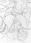 abs anal anal_penetration anthro anthro_on_anthro anthro_penetrated anthro_penetrating anthro_penetrating_anthro arms_tied athletic athletic_female athletic_male balls bdsm blush bodily_fluids bondage bound breasts dominant dominant_female duo erection female female_penetrating female_penetrating_male gag gagged genitals grin hands_behind_back leg_grab male male/female male_focus male_penetrated medium_breasts navel nipples nubbed_dildo object_in_ass pegging penetration penis piledriver_position rein_pull reins sex sex_toy sex_toy_in_ass sex_toy_insertion sex_toy_penetration smile strapon submissive submissive_male tail tears toying_partner clawofthefallen ponyclaw_(clawofthefallen) vanessa_(clawofthefallen) canid canine canis equid equine horse mammal pony wolf 2011 monochrome signature traditional_media_(artwork)