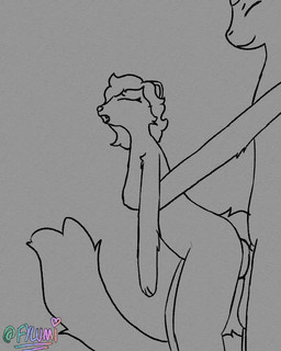 abdominal_bulge anthro belly bodily_fluids cum cum_inflation cum_inside duo female fleshlight_position genital_fluids hair inflation knot long_tail looking_pleasured male male/female short_hair simple_background tail conditional_dnp fylumi nintendo pokemon femlumi_(fylumi) mrgthebunny cinderace domestic_ferret generation_8_pokemon mammal mustelid musteline pokemon_(species) true_musteline weasel 4:5 animated hi_res monochrome watermark