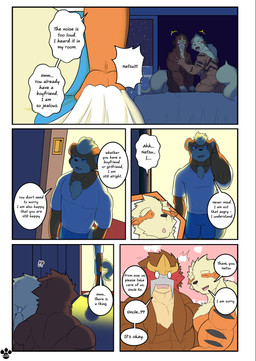 anthro balcony bottomwear caught_in_the_act clothing dialogue door male male/male muscular muscular_male nude sea shadow shirt shocked shorts star tail text topwear water shinobiya nintendo pokemon entei_(shinobiya) natsu_(shinobiya) windy_(shinobiya) arcanine entei generation_1_pokemon generation_2_pokemon growlithe legendary_pokemon pokemon_(species) absurd_res comic english_text hi_res