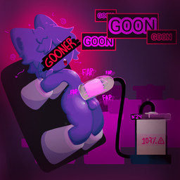 anthro bodily_fluids brainwashing genitals gooning hypnosis machine male mind_control mind_wipe orgasm penis solo toony wipe axouwur 1:1 hi_res