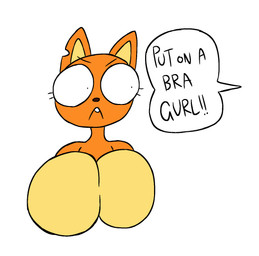 angry anthro big_breasts breasts buckteeth countershade_breasts countershading dialogue eyelashes featureless_breasts female fur notched_ear orange_body orange_fur solo speech_bubble spherical_breasts teeth text thatdawgmurray disney kiff_(series) kiff_chatterley mammal rodent sciurid tree_squirrel aliasing bust_portrait digital_media_(artwork) english_text hi_res portrait
