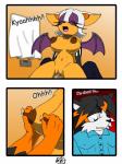 anthro areola bat big_breasts breasts canid canine cleavage clothed clothing comic cowgirl_position duo english_text erect_nipples erection fan_character female female_on_top female_penetrated from_front_position genitals hi_res male male/female male_on_bottom male_penetrating male_penetrating_female mammal nipples on_bottom on_top penetration penile penile_penetration penis penis_in_pussy pussy rouge_the_bat sega sex sinshadowed sonic_the_hedgehog_(series) text vaginal vaginal_penetration