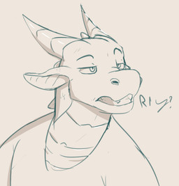 anthro bared_teeth clothed clothing ears_back front_view glistening glistening_eyes horn male male_anthro narrowed_eyes pivoted_ears shirt simple_background solo teeth topwear jezzlen mythology dragon mythological_creature mythological_scalie scalie bust_portrait hi_res monochrome portrait sketch