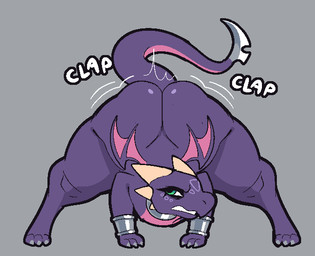 ass_clapping ass_up big_butt blade butt claws female green_eyes horn membrane_(anatomy) membranous_wings multicolored_body multicolored_scales onomatopoeia pink_body pink_scales pink_tail pink_wings purple_body purple_scales purple_tail purple_wings scales solo sound_effects tail tail_blade text thick_thighs twerking two_tone_body two_tone_scales two_tone_tail two_tone_wings weapon_tail wide_hips wings conditional_dnp welwraith activision mythology spyro_the_dragon cynder dragon mythological_creature mythological_scalie scalie 2023 aliasing binary_drawing digital_drawing_(artwork) digital_media_(artwork) english_text