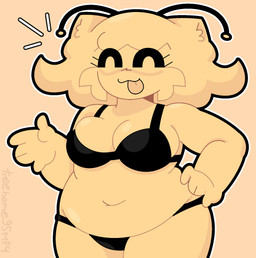 anthro big_butt bikini bikini_top butt clothing female happy overweight overweight_female pose roblox_skin silly silly_face solo solo_focus solo_in_panel swimwear two-piece_swimsuit artist_treehome95mp4 roblox fan_character digital_media_(artwork) hi_res