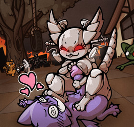 ambiguous_gender anthro breasts feet female foot_fetish forced genitals group holding_penis hypnosis male male/female mind_control nude penis red_eyes spiral spiral_eyes tongue tongue_out pinkupinkish mewgenics adolf_hitler marshmallow_(mewgenics) robo-marshmallow_(mewgenics) felid mammal robot_anthro absurd_res hi_res