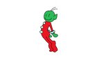 clothed clothing green_body green_skin humanoid_pointy_ears humping_air male not_furry onesie pointy_ears simple_background smile smiley_face solo white_background purple-goop goblin humanoid 16:9 2d_animation animated short_playtime widescreen