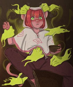 anthro blush clothed clothing disembodied_hand dungeon female forced fur ghost_hand group hair hand_on_belly hand_on_head hypnosis hypnosis_fetish mind_control open_mouth questionable_consent ringed_eyes simple_background solo tail yourumi tilly_(yourumi) mammal mouse murid murine rodent 5:6 absurd_res digital_media_(artwork) hi_res
