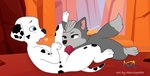 duo female feral genitals male male/female penis sex marvispot84 nickelodeon paw_patrol gasket_(paw_patrol) marshall_(paw_patrol) canid canine canis dalmatian domestic_dog husky mammal nordic_sled_dog spitz absurd_res hi_res