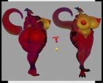 3_toes anthro belly big_belly big_breasts big_butt biped black_claws breasts butt claws curvy_figure fangs feet female genitals horn huge_breasts huge_butt nipples non-mammal_breasts non-mammal_nipples overweight overweight_anthro overweight_female plump_labia pussy slightly_chubby slightly_chubby_anthro slightly_chubby_female small_head solo tail teeth thick_thighs toes voluptuous wide_hips tinder_(artist) mythology forla_(candescence) dragon mythological_creature mythological_scalie reptile scalie 2017 digital_media_(artwork)