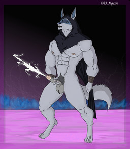 abdominal_bulge anthro balls big_balls big_muscles big_pecs black_background bodily_fluids body_hair claws clothing cum cumshot digitigrade digitigrade_footwear digitigrade_paws ejaculation excessive_cum excessive_genital_fluids eyes_closed footwear fur furgonomic_footwear furgonomics genital_fluids genitals glans grey_body grey_fur hairy_balls hyper hyper_cum hyper_cumming illuminated layered_clothing long_penis male masturbation muscular muscular_anthro muscular_male nipples open_mouth orgasm_face pawpads pecs penis pointy_ears prick_ears pubis_bulge simple_background solo kmka dreamworks puss_in_boots_(franchise) death_(puss_in_boots) canid canine canis mammal wolf absurd_res hi_res