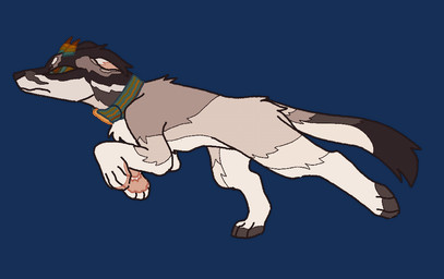 ambiguous_gender black_ears blue_collar blue_horn collar collar_only feral fur fur_markings green_collar green_horn grey_body grey_fur grey_tail horn inner_ear_fluff markings nude pawpads pink_inner_ear pink_pawpads quadruped red_horn run_cycle running solo tail tail_markings tuft white_body white_fur white_inner_ear_fluff white_tail yellow_collar yellow_horn nowheremotel vincent_(nowheremotel) borzoi canid canine canis domestic_dog hunting_dog mammal sighthound 2022 animated