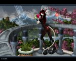 anthro black_bars butt femboy hair horn latex long_hair male solo selker selker_ari amphibian nife 5:4 hi_res letterbox