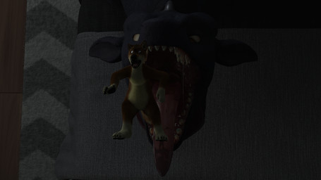 bodily_fluids falling imminent_vore looking_back male night saliva saliva_on_teeth saliva_on_tongue scared screaming tongue tongue_out vore lorenzopilot15ra untied_verbeger_(modeler) bunsen 16:9 4k absurd_res hi_res widescreen