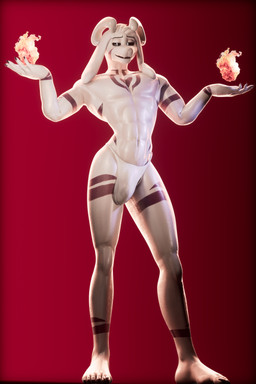 abs anthro arm_tattoo bedroom_eyes bodily_fluids bulge chest_tattoo clothed clothing elemental_manipulation facial_tattoo fire fire_manipulation horn leg_tattoo lying magic male muscular muscular_male narrowed_eyes seductive solo sweat sweatdrop sweaty_body sweaty_legs sweaty_thighs tattoo underwear underwear_only warm_lighting wet wet_clothing white_body wings vermilionrenderworks okamical_(modeler) blender_eevee_next undertale undertale_(series) asriel_dreemurr boss_monster_(undertale) bovid caprine mammal absurd_res blender_(artwork) blender_cycles_(artwork) blender_eevee_(artwork) digital_media_(artwork) hi_res signature warm_colors
