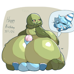 anthro areola back_boob bald balls big_balls big_breasts big_butt big_penis biped blue_body blue_hair bodily_fluids breasts butt clothing cutaway duo eyebrows eyelashes eyes_closed feet female floppy_ears food genitals glistening glistening_butt glistening_genitalia glistening_penis green_body hair hat headgear headwear hot_dogging huge_breasts huge_butt huge_penis humanoid_genitalia humanoid_penis hyper hyper_butt kneeling looking_back lop_ears lying male male/female monotone_body nipples nude nude_female on_back open_mouth open_smile penis plant rear_view scarf sex simple_background smile sweat sweatdrop text vegetable yellow_sclera lightmizano nintendo pokemon spinacia-chan_(lightmizano) tusks_the_dewott canid canine canis dewott domestic_dog elemental_creature flora_fauna food_creature generation_5_pokemon living_vegetable mammal pokemon_(species) 1:1 2025 dated digital_drawing_(artwork) digital_media_(artwork) english_text hi_res signature