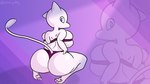 anthro bikini bra breast_squish breasts butt butt_focus clothing female looking_back pawpads paws solo squish swimwear thick_thighs two-piece_swimsuit underwear punch_pubby nintendo pokemon generation_1_pokemon legendary_pokemon mew_(pokemon) pokemon_(species) 16:9 hi_res tagme widescreen