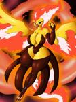 anthro beak big_breasts breasts claws cleavage clothed clothing female fire flaming_hair flaming_tail flaming_wings huge_breasts legwear looking_at_viewer non-mammal_breasts pokemorph pseudo_hair solo spread_wings tail toe_claws unusual_anatomy unusual_wings wings conditional_dnp suirano european_mythology greek_mythology mythology nintendo pokemon avian generation_1_pokemon legendary_pokemon moltres mythological_avian mythological_bird mythological_creature mythological_firebird phoenix pokemon_(species) 2016 3:4 absurd_res hi_res