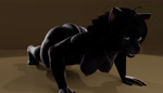 anthro big_butt black_body black_fur black_hair blue_eyes breasts butt exercise female fur hair jewelry looking_at_viewer necklace nipples nude open_mouth push-up smile solo tail thick_thighs whiskers haolde annoad_(modeler) blender_cycles felid feline mammal 3d_(artwork) 3d_animation 7:4 absurd_res animated digital_media_(artwork) hi_res no_sound short_playtime webm