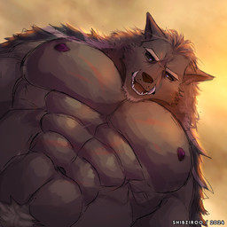 abs anthro barazoku big_muscles big_pecs biped black_body black_fur black_sclera fur looking_at_viewer looking_down low-angle_view male muscular muscular_anthro muscular_male pecs solo white_eyes worm's-eye_view shibziroo elden_ring fromsoftware pec_pov_meme blaidd_(elden_ring) canid canine canis mammal wolf 1:1 2024 hi_res meme