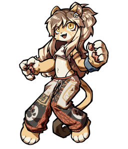 4_fingers 4_toes adolescent anthro barefoot chibi claws clothed clothed_anthro clothed_male clothing crop_top cute_fangs fangs feet femboy finger_claws fingers fur hair kemono long_hair male male_anthro midriff open_mouth pawpads paws shirt simple_background solo tail teeth toes tongue topwear white_background young young_anthro young_male maila2020 felid lion mammal pantherine 2025 digital_media_(artwork) full-length_portrait hi_res portrait