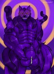 5_fingers anthro balls bodily_fluids claws fingers foreskin front_view fur genital_fluids genitals glowing glowing_eyes grin humanoid_genitalia humanoid_penis hypnosis hypnotizing_viewer latex male mind_control muscular muscular_anthro muscular_male nude penis penis_towards_viewer precum presenting presenting_penis purple_body ringed_eyes smile smiling_at_viewer solo spiral tentacles yellow_eyes kento267 mythology kastral canid canine canis goo_creature mammal mythological_canine mythological_creature were werecanid werecanine werewolf wolf absurd_res hi_res