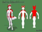 2016 4:3 absurd_res anthro canid canine cel_shading digital_media_(artwork) featureless_crotch flyingram hi_res looking_away male mammal model_sheet shaded simple_background smile solo standing