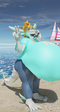 almost_fully_inside barefoot beach digit_ring feet foot_fetish foot_lick foot_play head_first jewelry licking ring sand sea seaside toe_ring toes tongue tongue_out vore water dyrmun aquatic fish shark 3d_(artwork) absurd_res digital_media_(artwork) hi_res